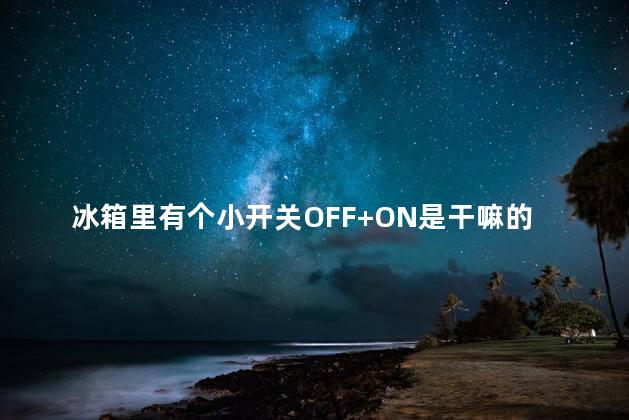 冰箱里有个小开关OFF+ON是干嘛的