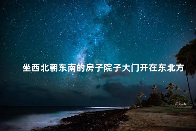 坐西北朝东南的房子院子大门开在东北方好吗